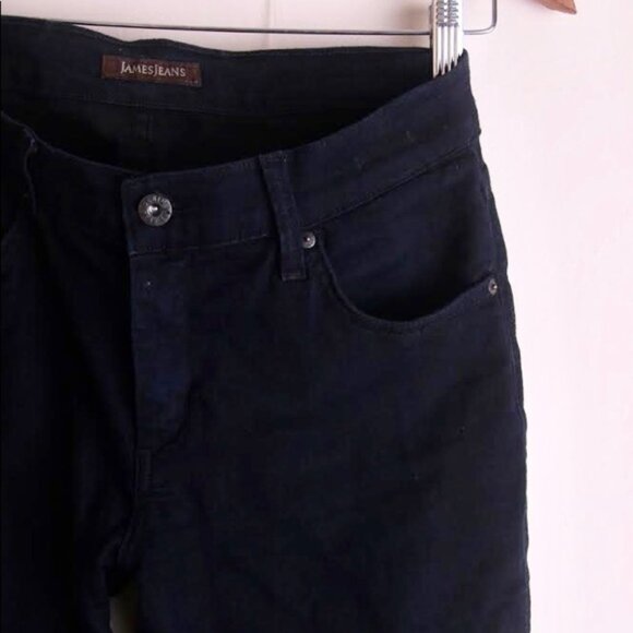 James Charcoal Black Skinny Flare Jeans - Picture 5 of 6